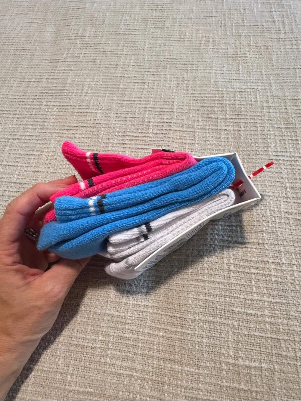 Champion woman’s Mid-Crew Performance Socks - Pink & Blue (3 Pack)